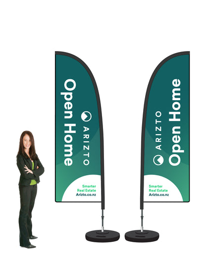 Durapole Flex OPEN HOME Double Sided. Small and Large. || ARITZO REAL ESTATE