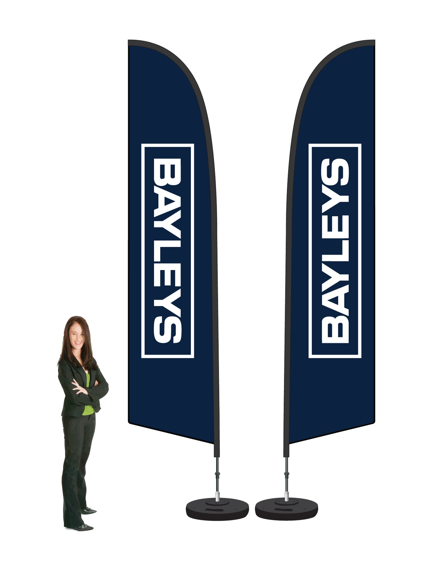 Durapole® Flex Flag and Display - Double-Sided || Bayleys REAL ESTATE
