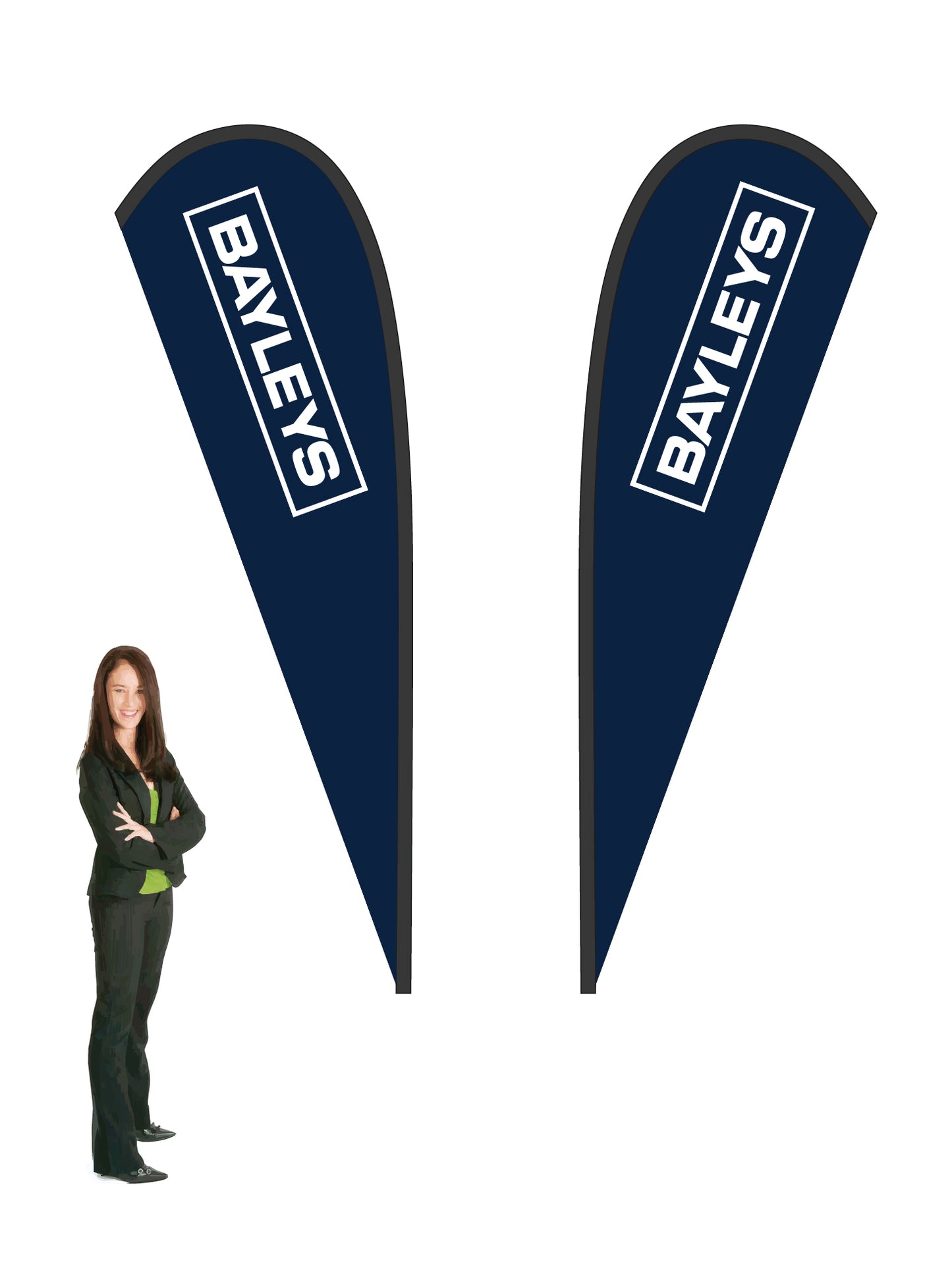 Durapole® Mayfly Double-Sided Flag and Display || Bayleys REAL ESTATE
