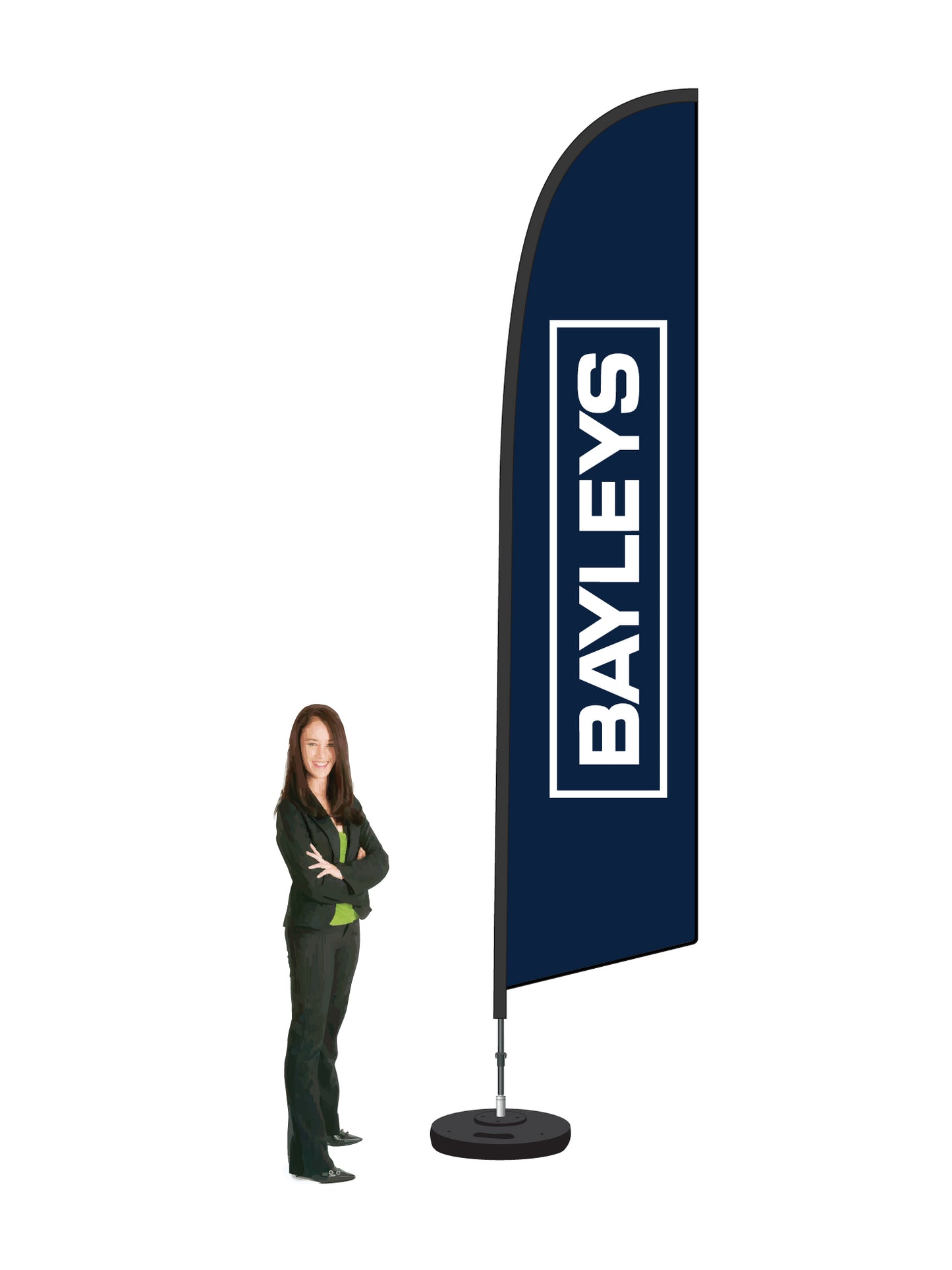 Durapole® Flex Flag and Display - Single-Sided || Bayleys REAL ESTATE