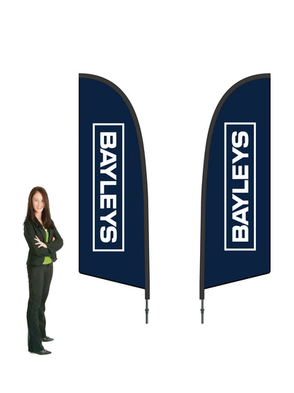 Durapole® Flex Flag and Display - Double-Sided || Bayleys REAL ESTATE