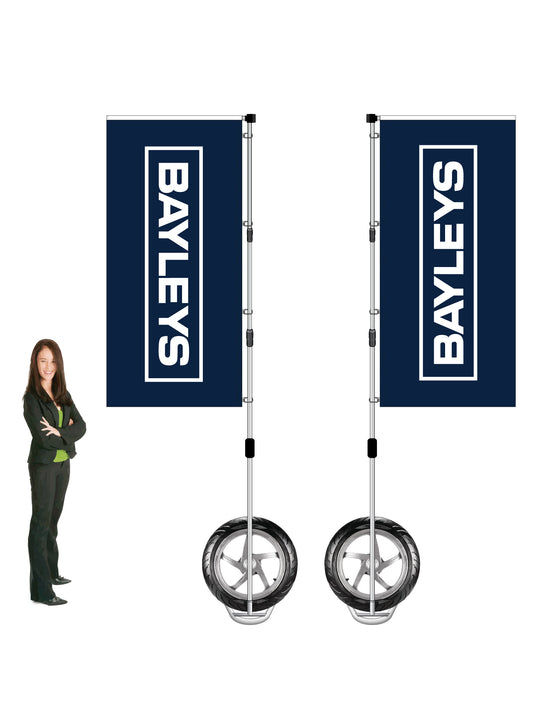 Durapole XT Flag and Display Double-Sided || Bayleys REAL ESTATE