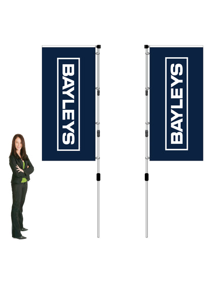 Durapole XT Flag and Display Double-Sided || Bayleys REAL ESTATE