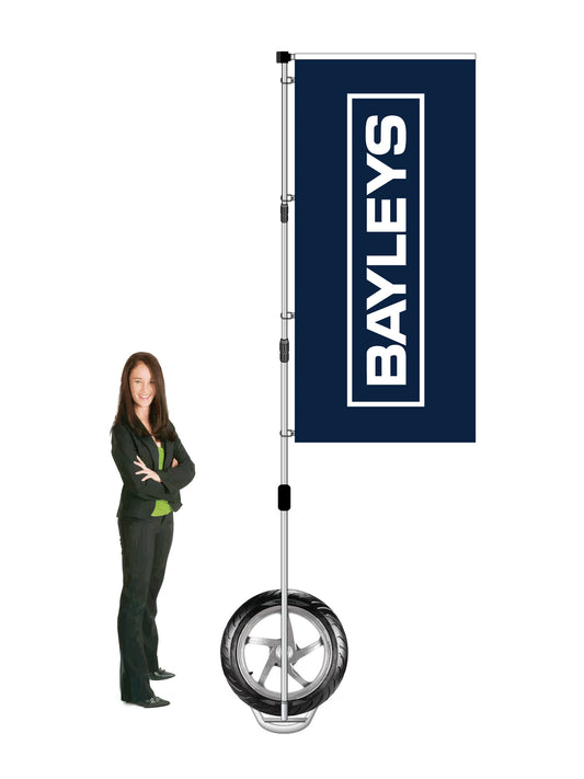 Durapole XT Flag and Display Single-Sided || Bayleys REAL ESTATE