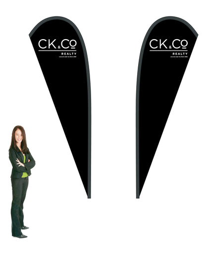 Durapole® Mayfly Double-Sided Flag and Display || AndCo REAL ESTATE