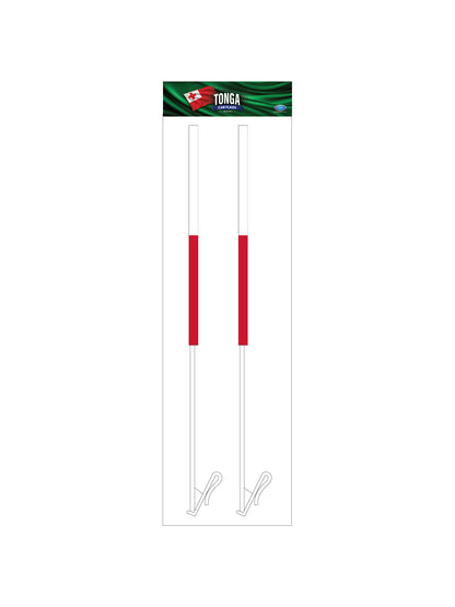 Tonga Car Flag & Pole || Pack of 2