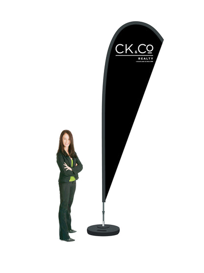 Durapole® Mayfly Single-Sided Flag and Display || AndCo REAL ESTATE