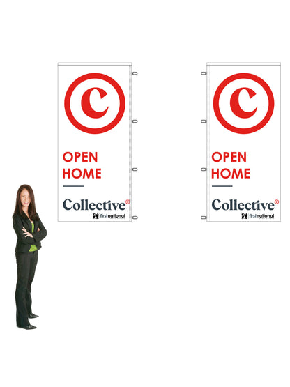 Durapole XT Flag and Display Double-Sided || First National Collective REAL ESTATE