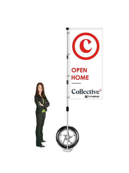 Durapole XT Flag and Display Single-Sided || First National Collective REAL ESTATE