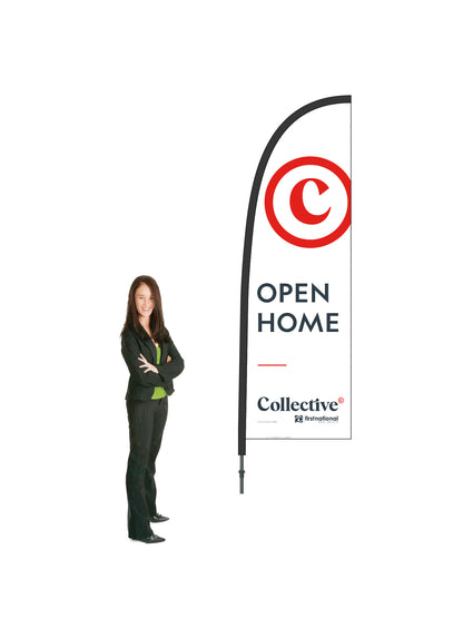 Durapole® Flex Flag and Display - Single-Sided || First National Collective REAL ESTATE