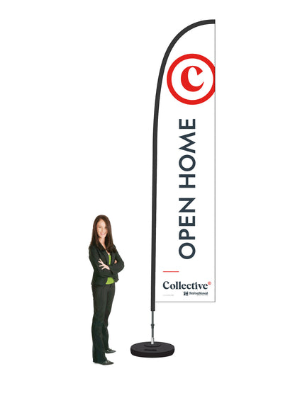 Durapole® Flex Flag and Display - Single-Sided || First National Collective REAL ESTATE