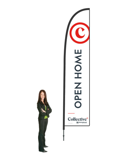 Durapole® Flex Flag and Display - Single-Sided || First National Collective REAL ESTATE