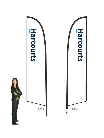 Harcourts 2026 LOGO Durapole® Flex LARGE Double-Sided || multiple designs available