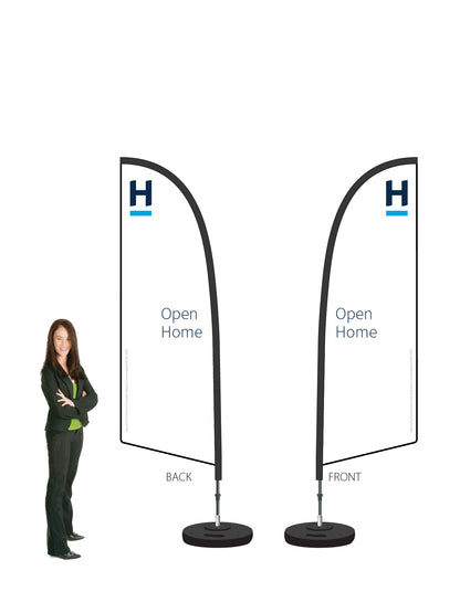 Harcourts 2026 OPEN HOME Durapole® Flex SMALL Double-Sided
