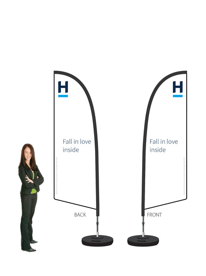 Harcourts 2026 OPEN Durapole® Flex SMALL Double-Sided || multiple designs available