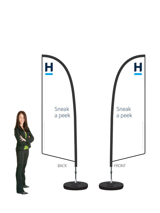 Harcourts 2026 OPEN Durapole® Flex SMALL Double-Sided || multiple designs available