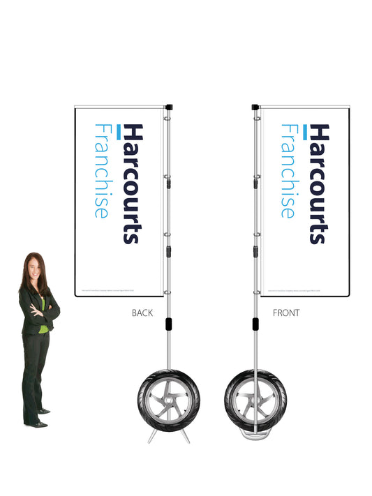 Harcourts 2026 LOGO Durapole® XT Double-Sided || multiple designs available