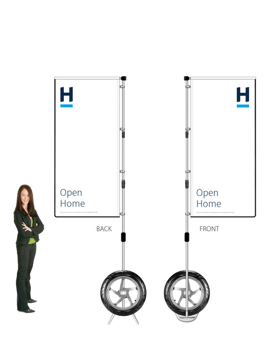 Harcourts 2026 OPEN HOME Durapole® XT Double-Sided