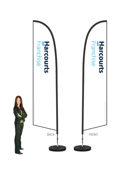 Harcourts 2026 LOGO Durapole® Flex LARGE Double-Sided || multiple designs available