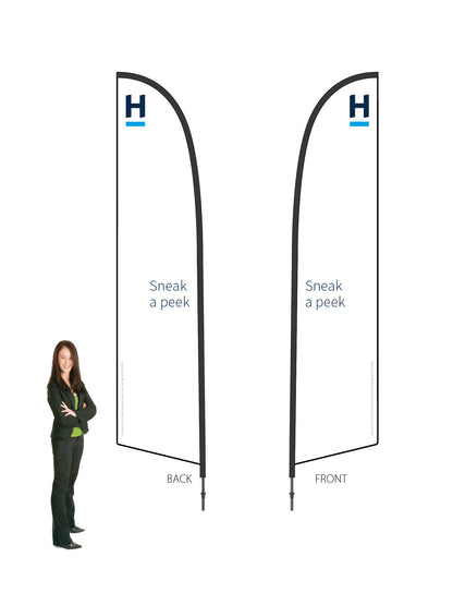 Harcourts 2026 OPEN Durapole® Flex LARGE Double-Sided || multiple designs available