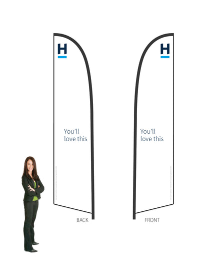 Harcourts 2026 OPEN Durapole® Flex LARGE Double-Sided || multiple designs available