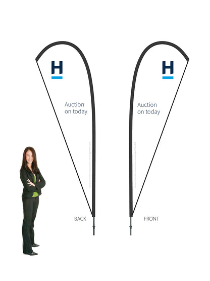 Harcourts 2026 AUCTION Durapole® Mayfly LARGE Double-Sided || multiple designs available