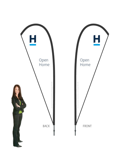 Harcourts 2026 OPEN HOME Durapole® Mayfly LARGE Double-Sided