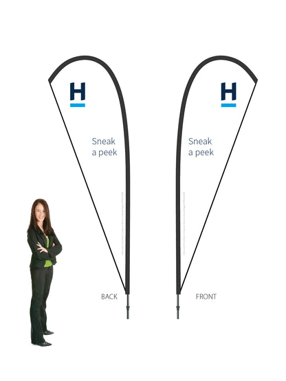 Harcourts 2026 OPEN Durapole® Mayfly LARGE Double-Sided || multiple designs available