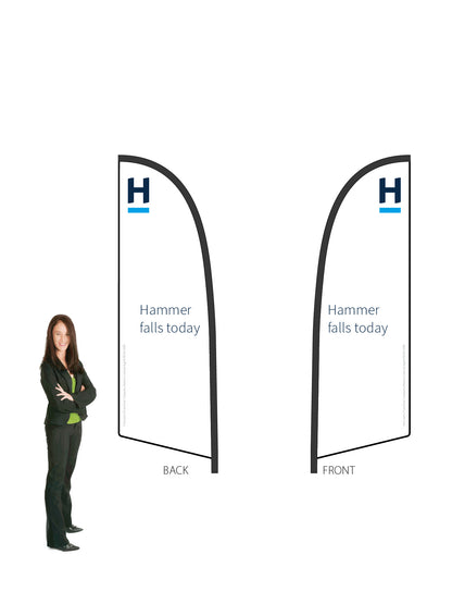 Harcourts 2026 AUCTION Durapole® Flex SMALL Double-Sided || multiple designs available