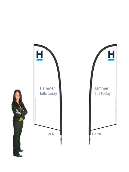 Harcourts 2026 AUCTION Durapole® Flex SMALL Double-Sided || multiple designs available