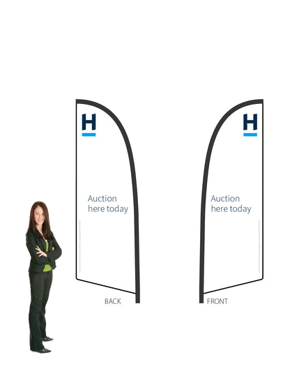 Harcourts 2026 AUCTION Durapole® Flex SMALL Double-Sided || multiple designs available