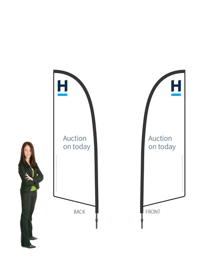 Harcourts 2026 AUCTION Durapole® Flex SMALL Double-Sided || multiple designs available