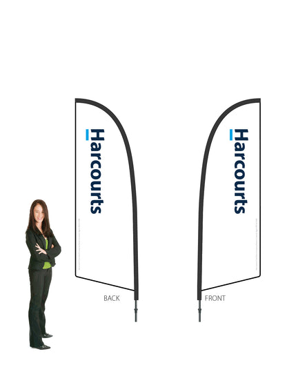 Harcourts 2026 LOGO Durapole® Flex SMALL Double-Sided || multiple designs available