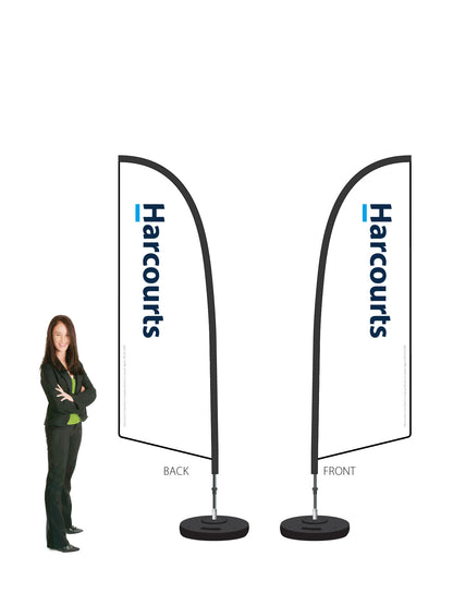 Harcourts 2026 LOGO Durapole® Flex SMALL Double-Sided || multiple designs available