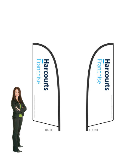Harcourts 2026 LOGO Durapole® Flex SMALL Double-Sided || multiple designs available