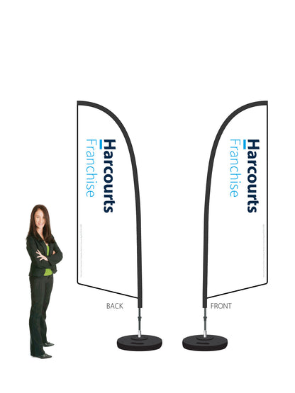 Harcourts 2026 LOGO Durapole® Flex SMALL Double-Sided || multiple designs available