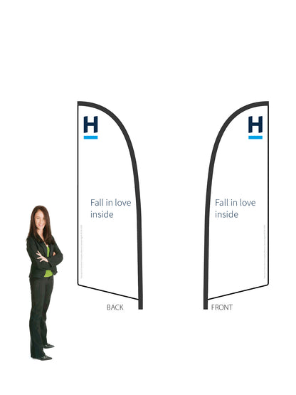 Harcourts 2026 OPEN Durapole® Flex SMALL Double-Sided || multiple designs available
