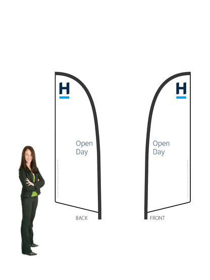 Harcourts 2026 OPEN Durapole® Flex SMALL Double-Sided || multiple designs available