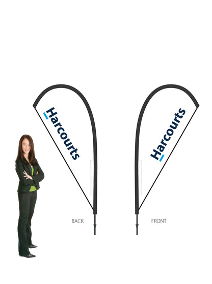 Harcourts 2026 LOGO Durapole® Mayfly SMALL Double-Sided || multiple designs available