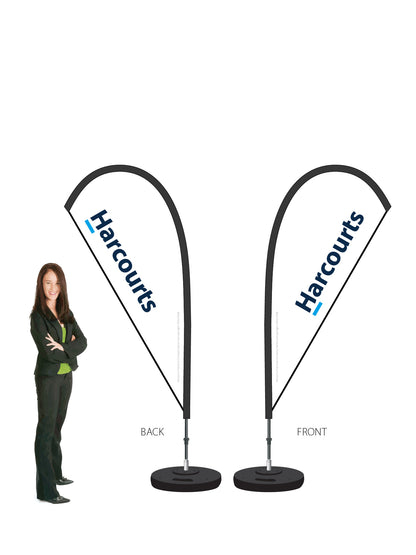 Harcourts 2026 LOGO Durapole® Mayfly SMALL Double-Sided || multiple designs available