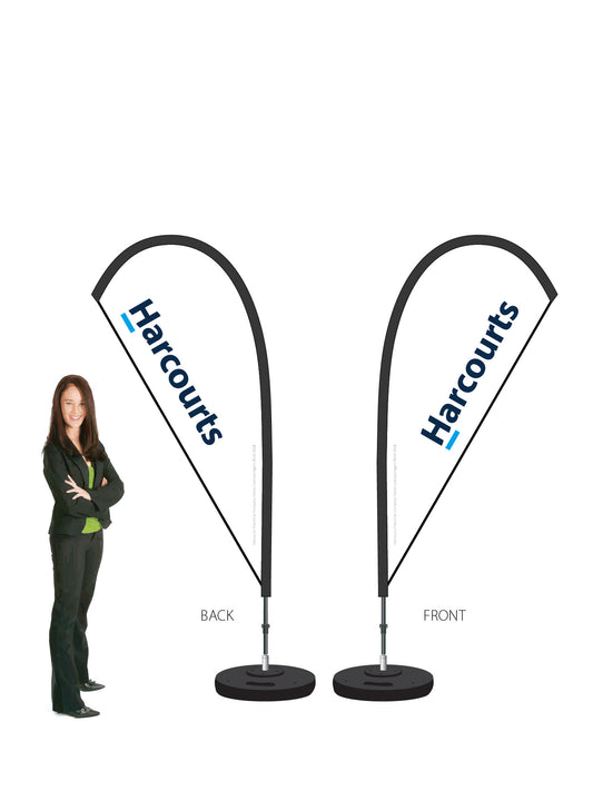 Harcourts 2026 LOGO Durapole® Mayfly SMALL Double-Sided || multiple designs available