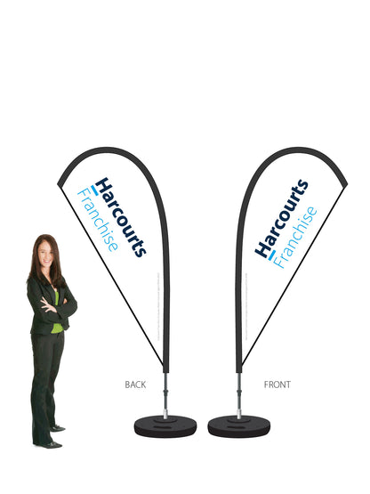 Harcourts 2026 LOGO Durapole® Mayfly SMALL Double-Sided || multiple designs available