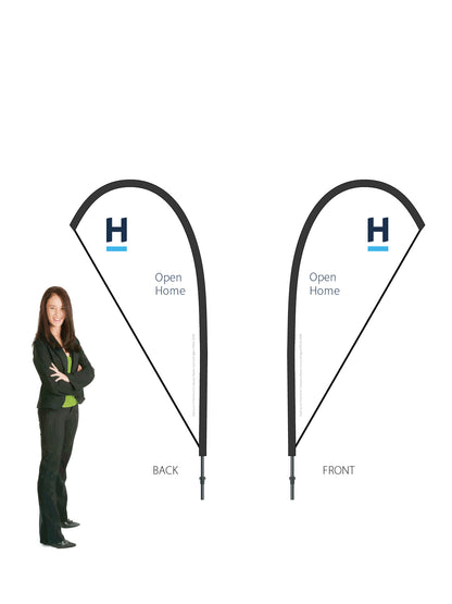 Harcourts 2026 OPEN HOME Durapole® Mayfly SMALL Double-Sided