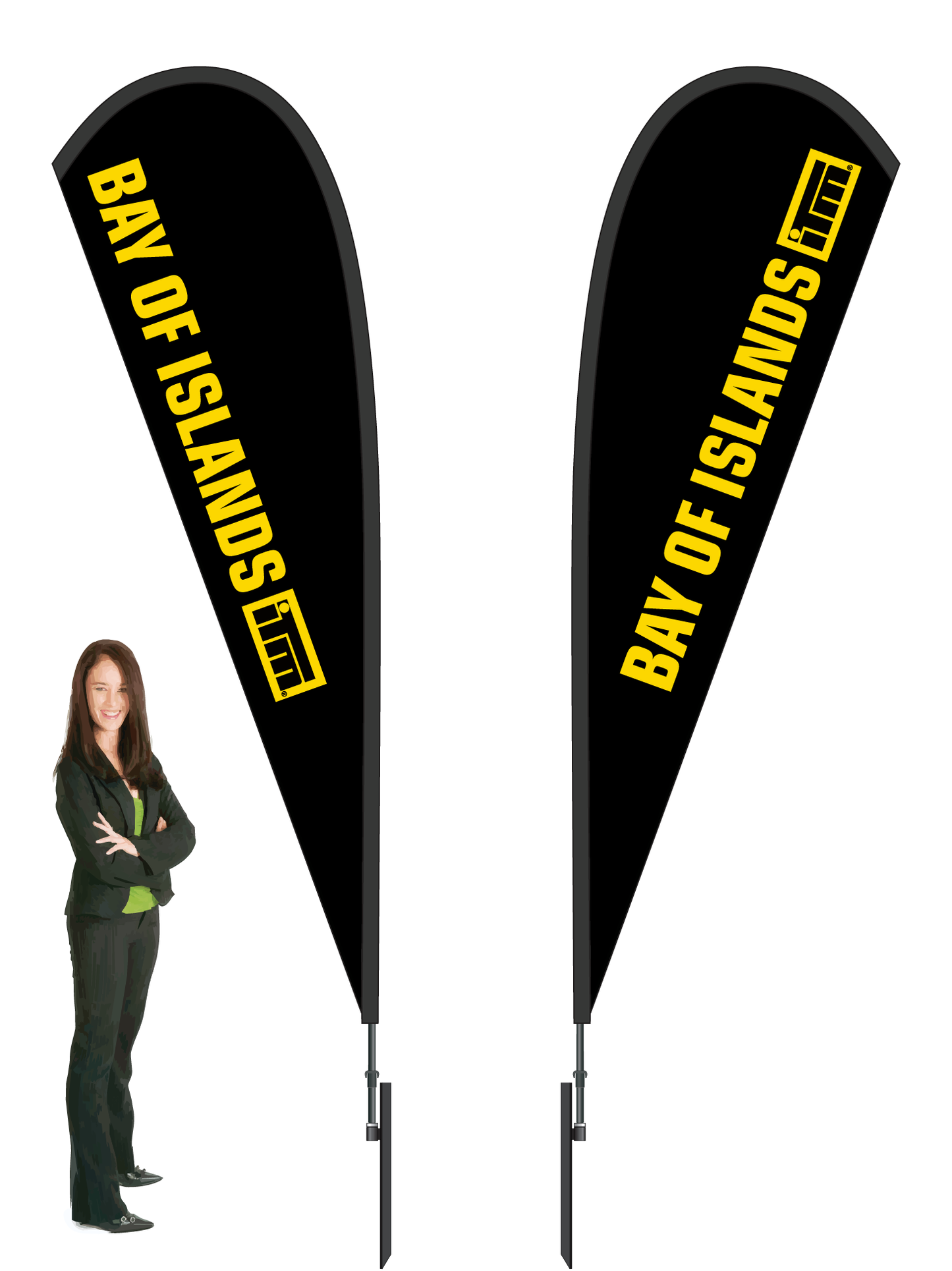 'Your Store Name" ITM Durapole Mayfly Double Sided - Large