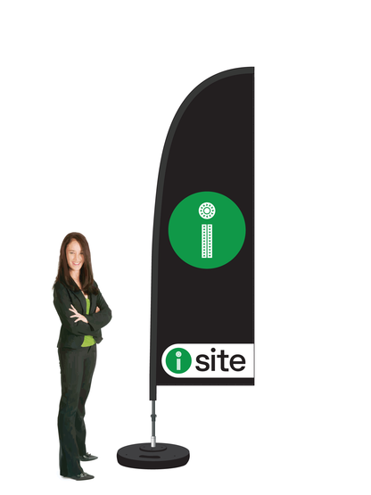 I-Site Durapole Flex Single-sided Black