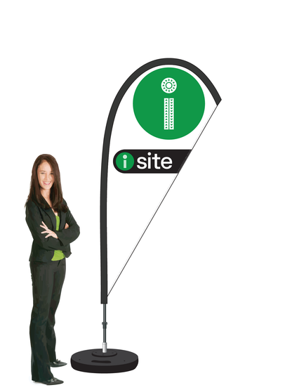 I-site Durapole Mayfly Single-sided White