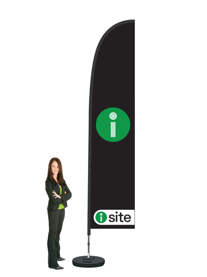 I-Site Durapole Flex Single-sided Black