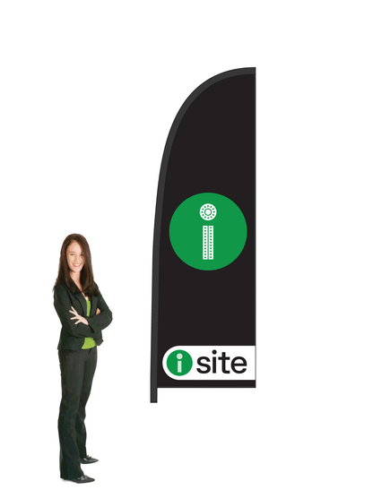 I-Site Durapole Flex Single-sided Black