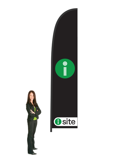 I-Site Durapole Flex Single-sided Black