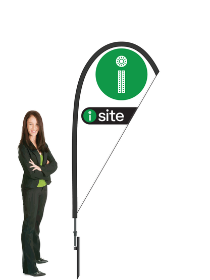 I-site Durapole Mayfly Single-sided White